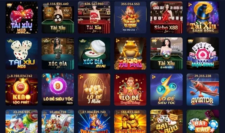 Đa dạng các thể loại game để trải nghiệm tại nhà cái 58WIN