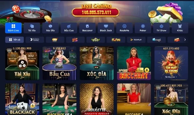 Chơi Casino Online 58Win cùng dealer nóng bỏng, xinh đẹp